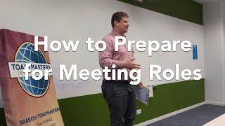 How to Prepare for Meeting Roles