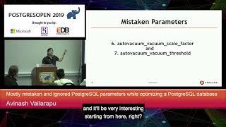 PostgresOpen 2019 Mistaken And Ignored Parameters While Optimizing A PostgreSQL Database