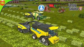 We Made 200 Grass Bales From One Field Only | Farming Simulator 16 Multiplayer Gameplay