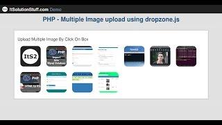 php - multiple file uploading dropzone js example