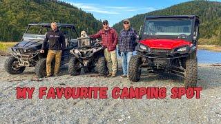 WILD ATV Camping w/ My Father & Brother - Crazy Trail, 1800's Settlement, Waterfall, Steak & Beer