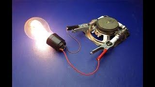 New Electricity Generator 220V & 240V Light Bulb NEW 2019 AC Electric Generator Experiment At home