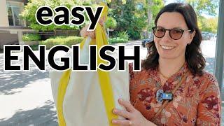 Learn English the EASY way, Comprehensible Input, LEARN ENGLISH NATURALLY While Shopping for Fruit