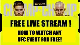 How to watch any UFC LIVE STREAM for FREE in 2025!