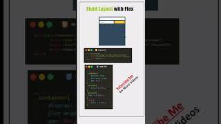 How to Create Fluid Layout with Flex in CSS #shorts #coding #css #shortsviral #shortsvideo