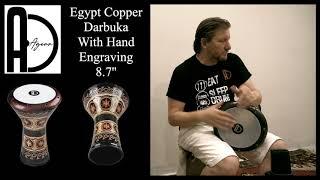 Agean Percussion 8,7" Egypt Copper Darbuka With Hand Engraving