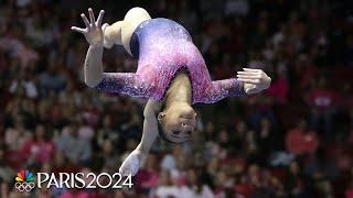 Suni Lee makes triumphant Nationals return on beam and vault | NBC Sports