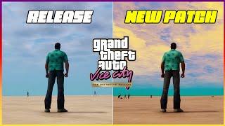 RELEASE VS PATCH FIX | GTA VICE CITY DEFINITIVE EDITION (Patch 1.112)