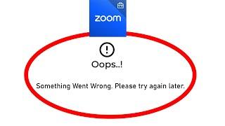 Fix Zoom for Intune Oops Something Went Wrong Error in Android- Please Try Again Later