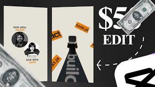 High Paying 3D EDITS can be made in CAPCUT ONLY!!