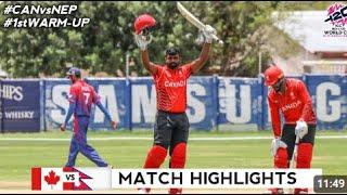 Nepal vs Canada Highlights I nep vs can I nepal vs canada full match