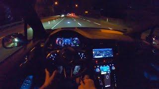 2021 JAGUAR I-PACE EV 400 400 PS NIGHT POV AUTOBAHN DRIVE A3 WUERZBURG (60 FPS)