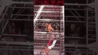 Skull Crushing Finale through the cell #wwe2k22 #wwe2k #hellinacell #gaming #gamingshorts #themiz