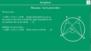 Angles in the same segment of a circle are equal (Theorem and proof)