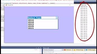 Load year date from sql database in combobox VB.net
