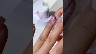 Dip Powder Hand Painting Petal Nails Dipping Inspo 