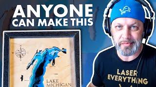 Create Stunning Lake Michigan Map Shadow Boxes with Laser Cutting