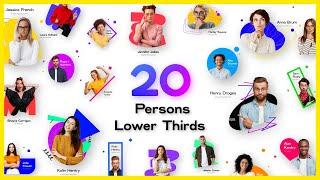 20 PERSON LOWER THIRDS / FREE DOWNLOAD AFTER EFFECTS TEMPLATE BY PADTHAIVIDEO.COM