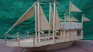 How to Make Popsicle Stick Ship | Amazing ship