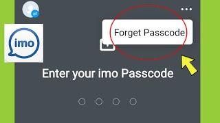 How to Remove/forget Password in imo