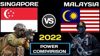 Singapore vs Malaysia Military Power Comparison 2022 | Malaysia vs Singapore military power 2022