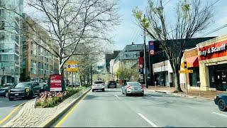 Drive from Chevy Chase to Bethesda Maryland