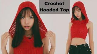 Crochet Hooded Cowl Top Tutorial | Chenda DIY