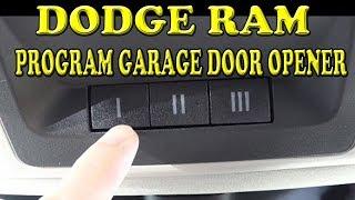 Dodge Ram 1500 How to Program the Garage Door Opener