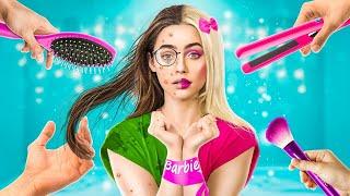 Vom Nerd zur Barbie! Extremes MakeOver für Schwestern!