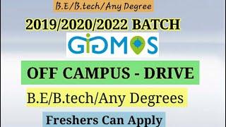 GIGMOS SOLUTIONS HIRING FRESHERS AS A TECHNICAL SUPPORT ENGINEER |CTC-5LPA |B.E, BTECH, BCA, BSC