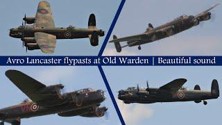 [4K] Avro Lancaster flypasts at Old Warden | Beautiful sound!