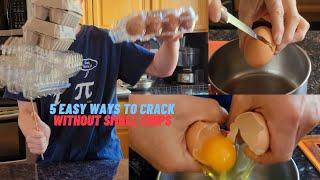 5 Easy Ways to Crack Egg without Small Chips & Without Practice