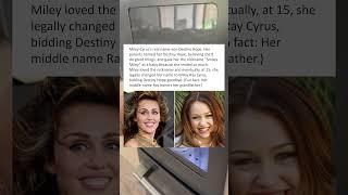 Miley Cyrus’s Real Name Was Destiny Hope #shorts
