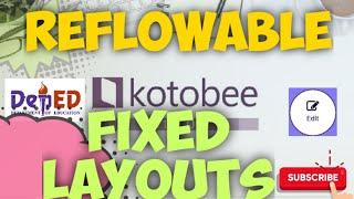 Kotobee Author Reflowable and Fixed layout Introduction teacher - a video training part 2