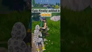 Epic finally added it #fortnite #gaming #fyp #shorts