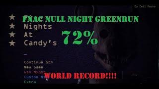 Five Nights at Candy's: Remastered NULL Night Greenrun 72% (WORLD RECORD!!)