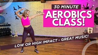 AEROBICS CLASS WORKOUT - High or Low Impact Cardio To the BEAT