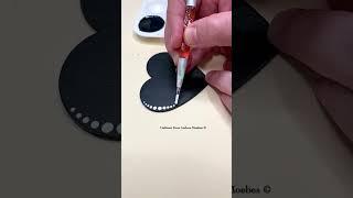 How to paint white to black color gradient dot art #art #satisfying #painting #craft #dotart #diyart