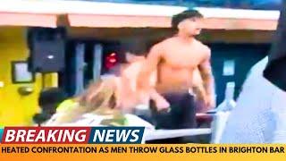 BREAKING NEWS: MEN THROW BOTTLES IN HEATED CLASH IN BRIGHTON BAR