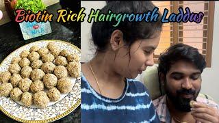 Hairgrowth Laddus| Rich in Biotin | Hair & Skin Secret  | Easy Recipe ‍| Sennilaa Sudhaharan 