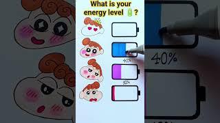 shinchan himabari energy  level test #shorts #art #satisfying #viralvideos #painting #fun #game