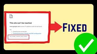 DNS PROBE FINISHED BAD CONFIG in Google Chrome [English]