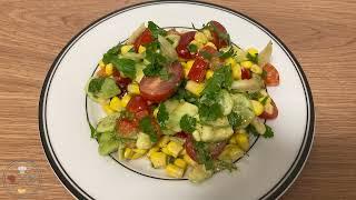 Avocado Corn Salad | Fresh and Easy salad to make at Home