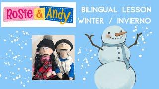 Rosie & Andy: Spanish for Kids- Bilingual Lesson:  Winter/ Invierno
