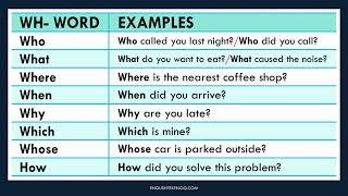 Wh- Questions – English Grammar Lessons