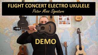 Flight Peter Moss Signature Series Concert Electro Ukulele Demo