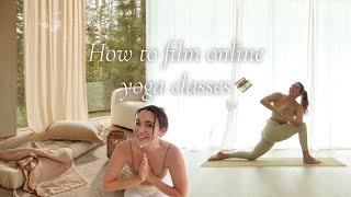 Yoga Teacher Vlog | How I film my online yoga classes, my camera equipment, online teaching tips