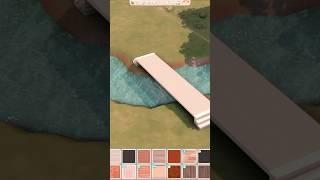 Creating a bridge in The Sims 4 #thesims4  #thesims4tutorial #sims4tutorial #thesims4buildingideas