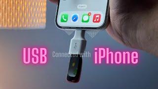 Transfer Photos/Videos from iPhone to USB Drive || Connect Usb drive with iPhone  