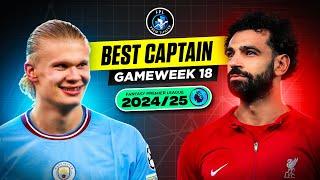 GW18 BEST CAPTAIN | Salah has Reduced xMins | FPL 2024/25